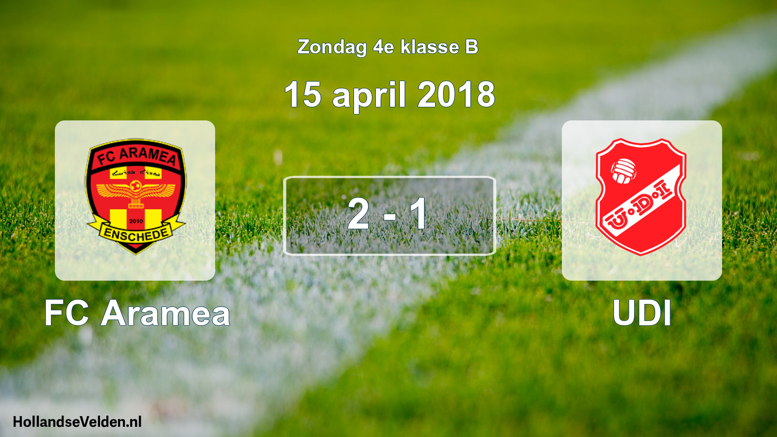 Total number of matches played: FC Aramea - UDI 2 - 1 (15 April 2018)