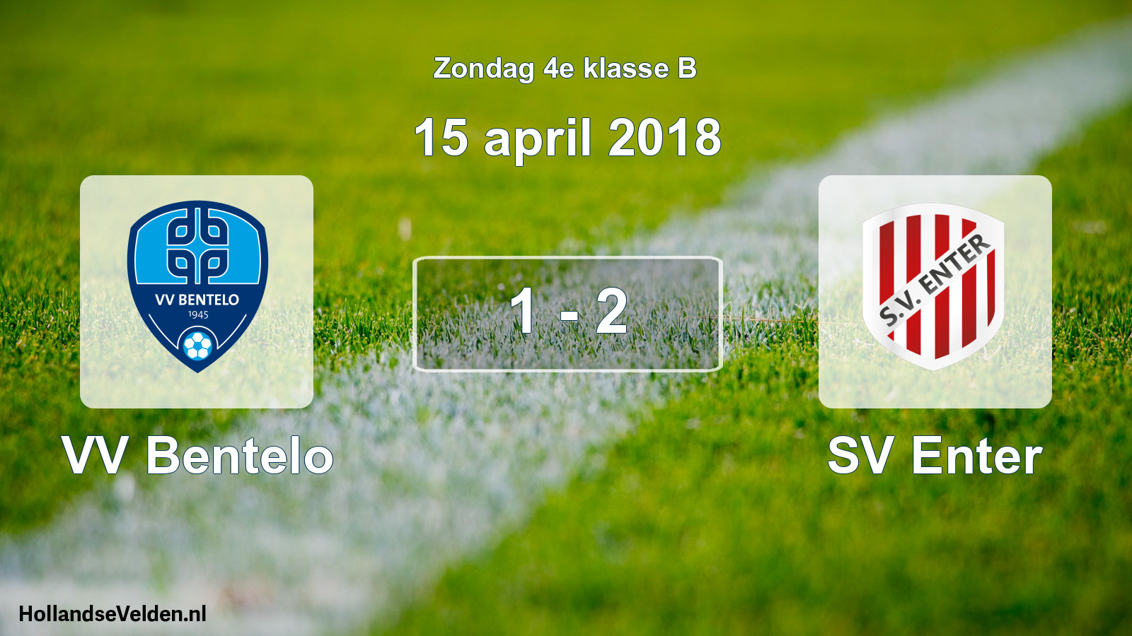 Total number of matches played: VV Bentelo - SV Enter 1 - 2 (15 April 2018)