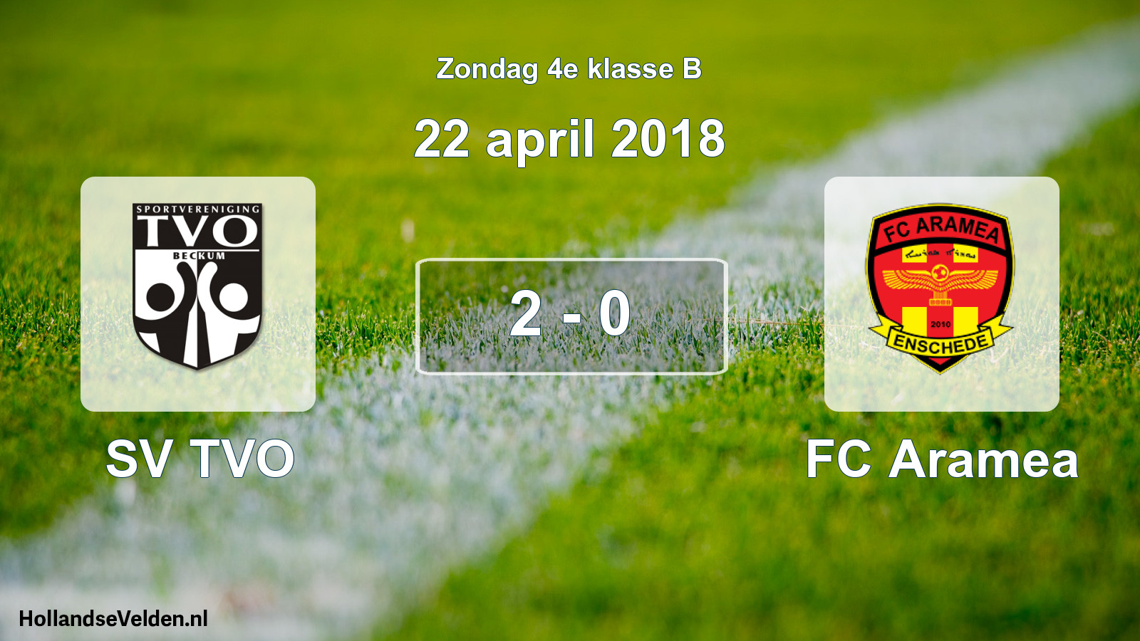 Total number of matches played: SV TVO - FC Aramea 2 - 0 (22 April 2018)