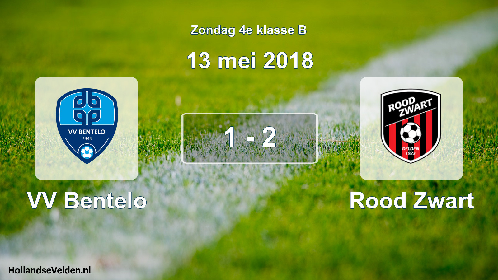 Total number of matches played: VV Bentelo - Rood Zwart 1 - 2 (13 May 2018)