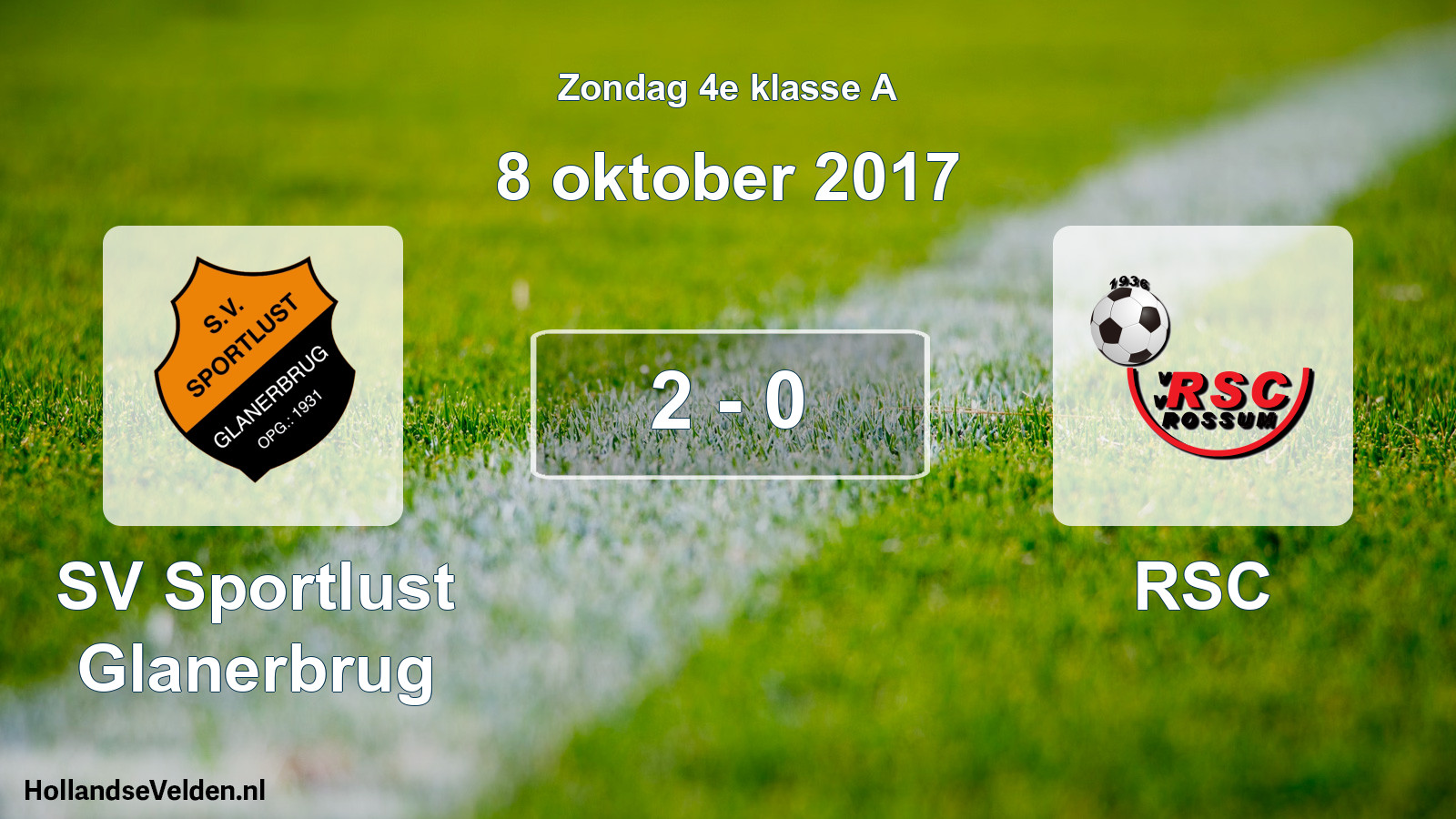 Total number of matches played: SV Sportlust Glanerbrug - RSC 2 - 0 (8 October 2017)