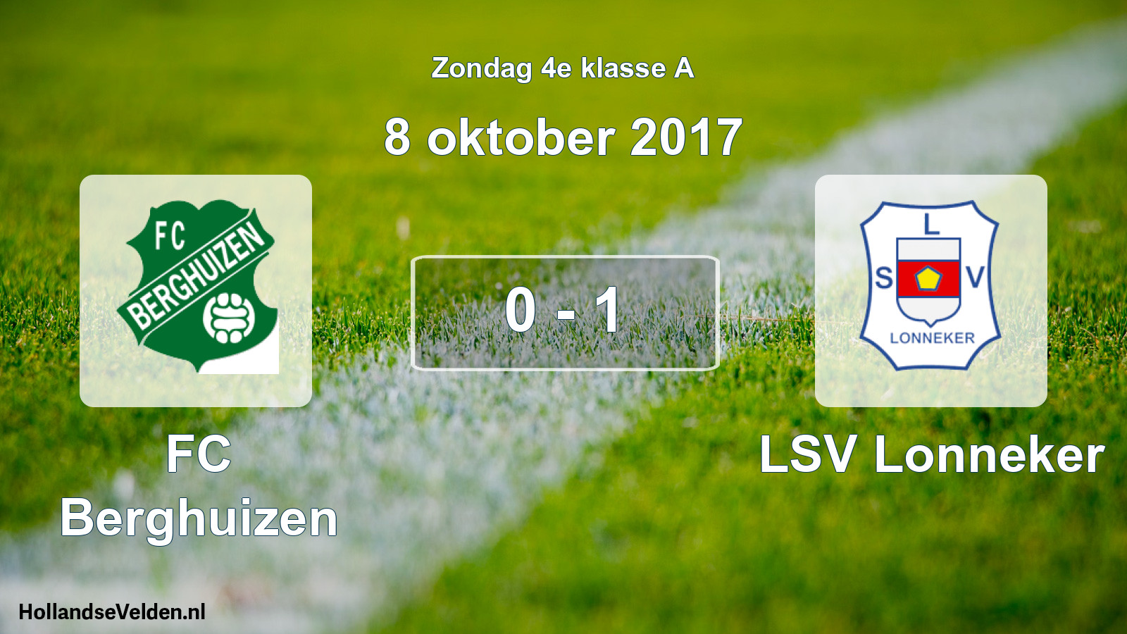 Total number of matches played: FC Berghuizen - LSV Lonneker 0 - 1 (8 October 2017)