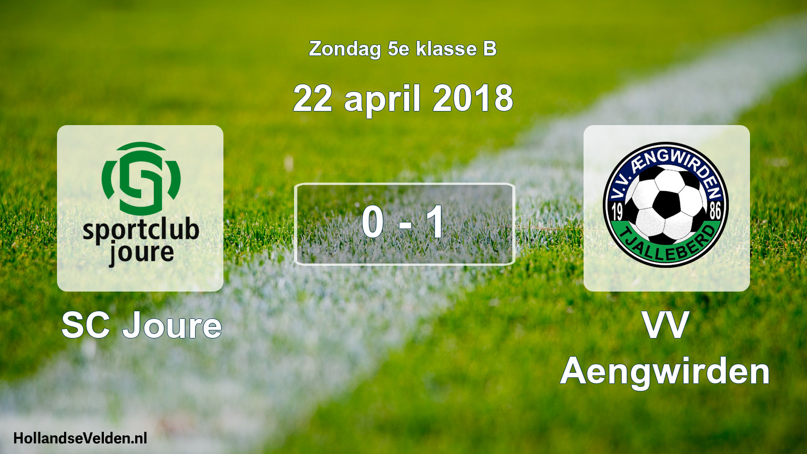 Total number of matches played: SC Joure - VV Aengwirden 0 - 1 (22 April 2018)