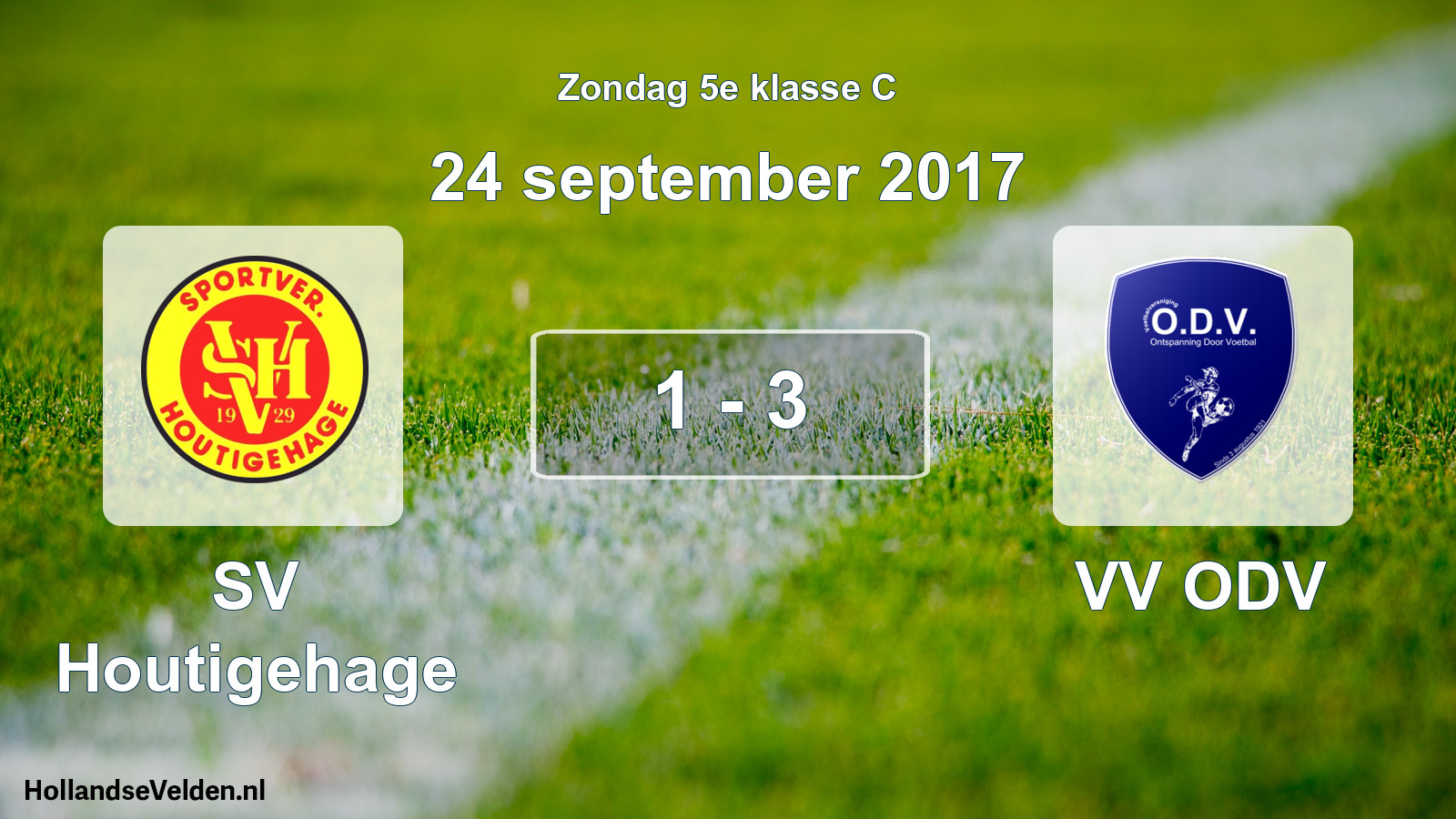 Total number of matches played: SV Houtigehage - VV ODV 1 - 3 (24 September 2017)