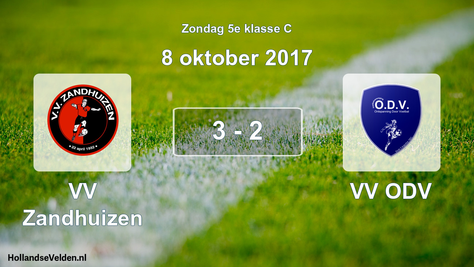 Total number of matches played: VV Zandhuizen - VV ODV 3 - 2 (8 October 2017)