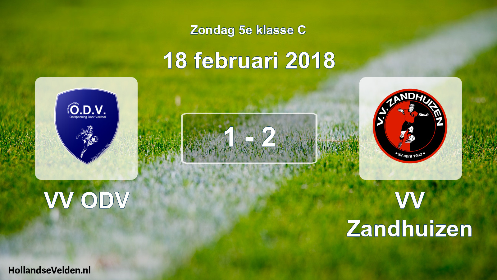 Total number of matches played: VV ODV - VV Zandhuizen 1 - 2 (18 February 2018)
