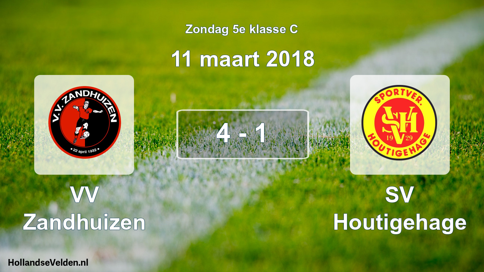 Total number of matches played: VV Zandhuizen - SV Houtigehage 4 - 1 (11 March 2018)