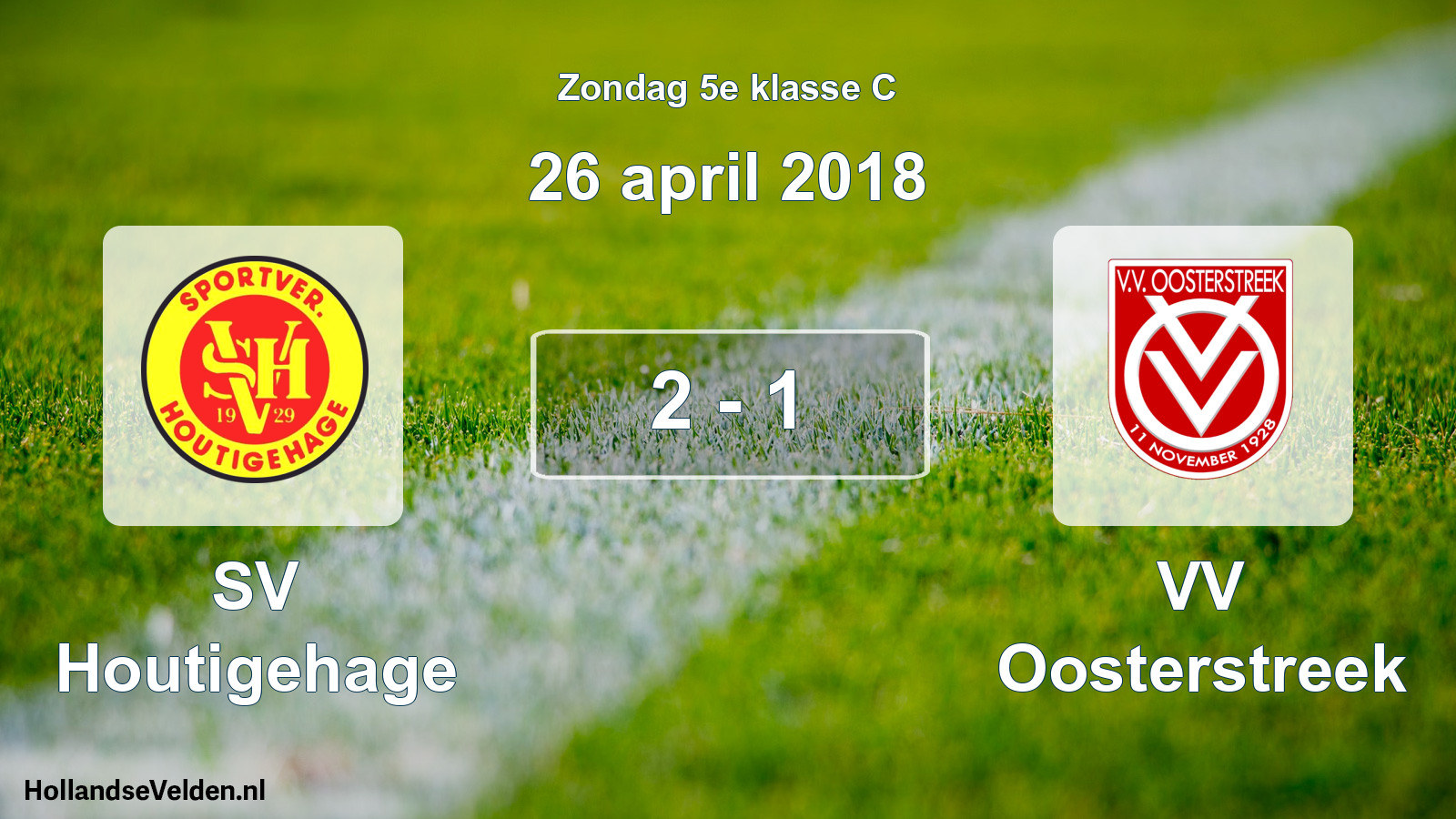 Total number of matches played: SV Houtigehage - VV Oosterstreek 2 - 1 (26 April 2018)