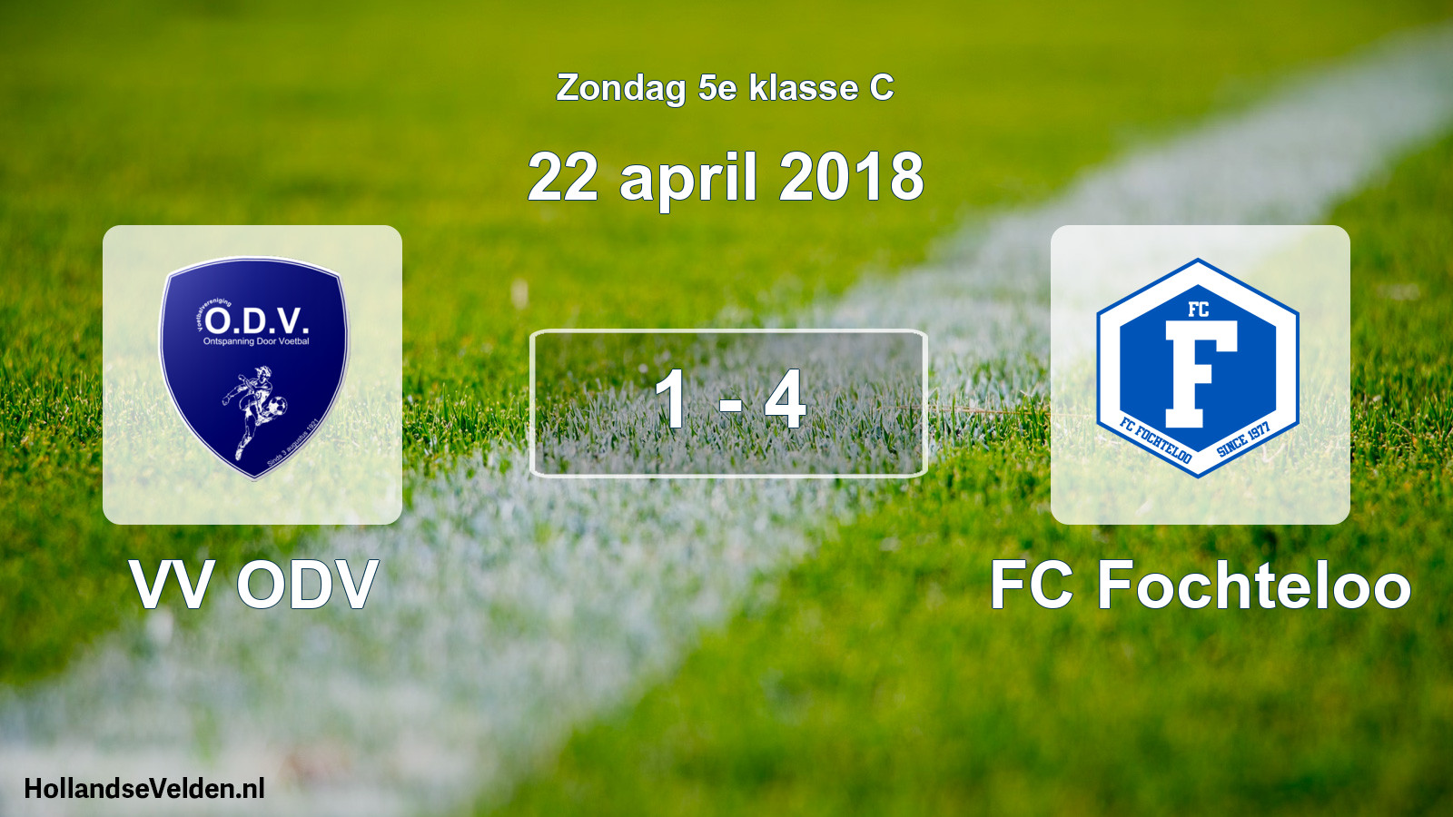 Total number of matches played: VV ODV - FC Fochteloo 1 - 4 (22 April 2018)