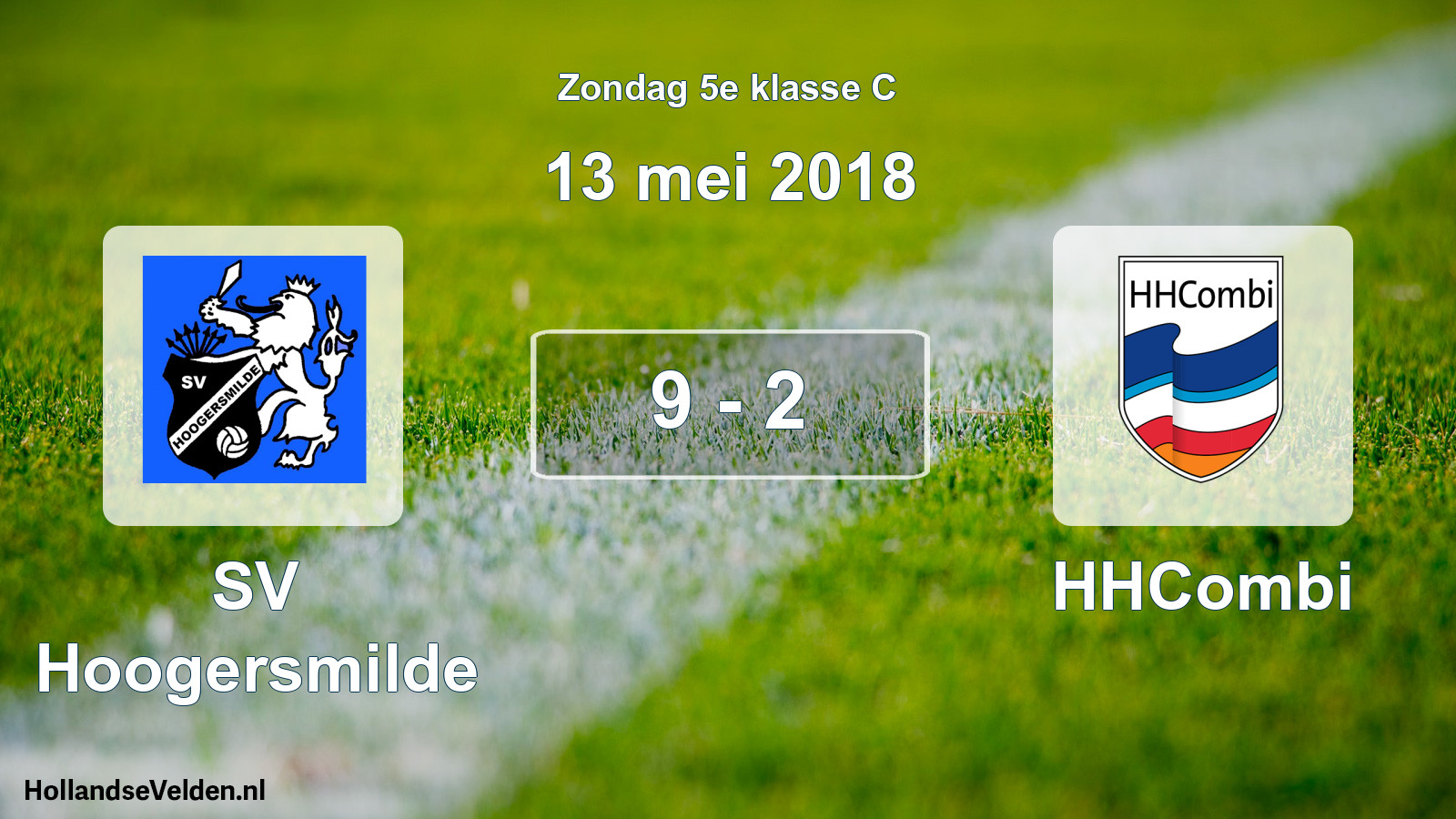 Total number of matches played: SV Hoogersmilde - HHCombi 9 - 2 (13 May 2018)