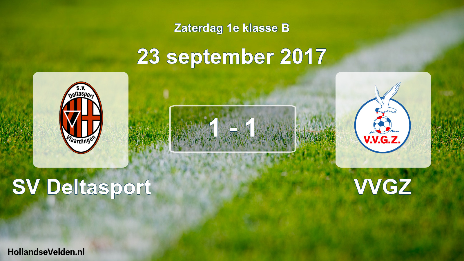 Total number of matches played: SV Deltasport - VVGZ 1 - 1 (23 September 2017)