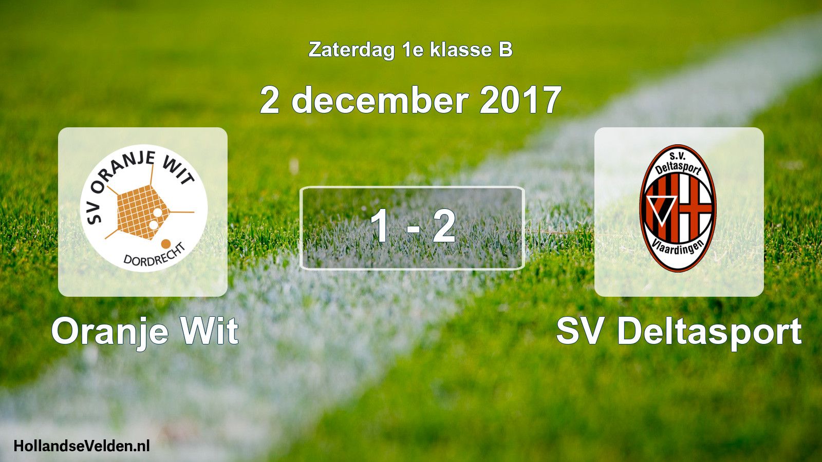 Total number of matches played: Oranje Wit - SV Deltasport 1 - 2 (2 December 2017)