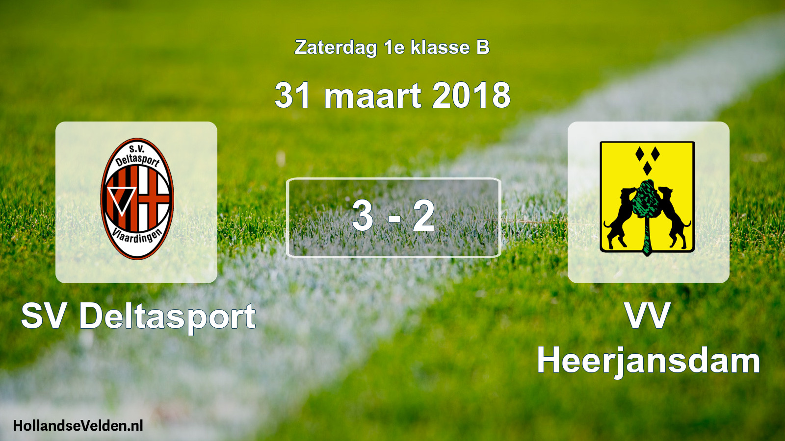 Total number of matches played: SV Deltasport - VV Heerjansdam 3 - 2 (31 March 2018)