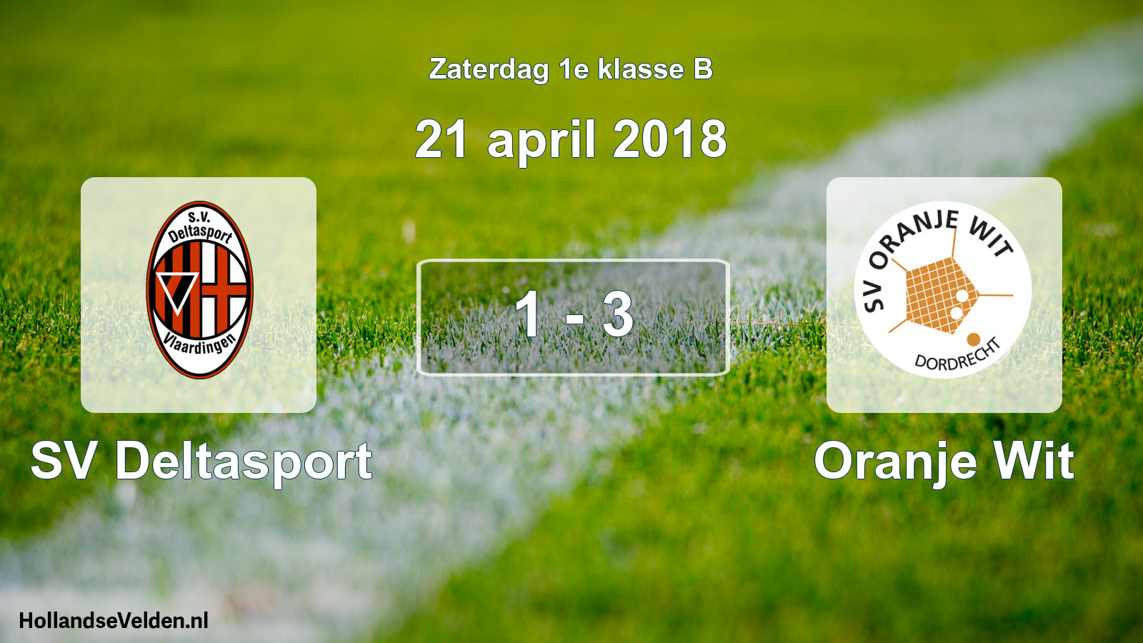Total number of matches played: SV Deltasport - Oranje Wit 1 - 3 (21 April 2018)