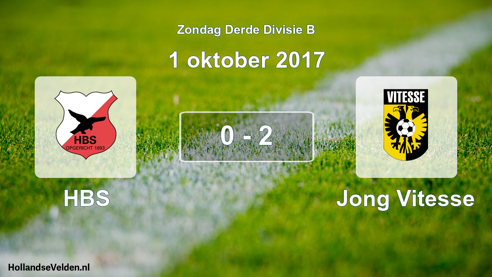 Total number of matches played: HBS - Jong Vitesse 0 - 2 (1 October 2017)