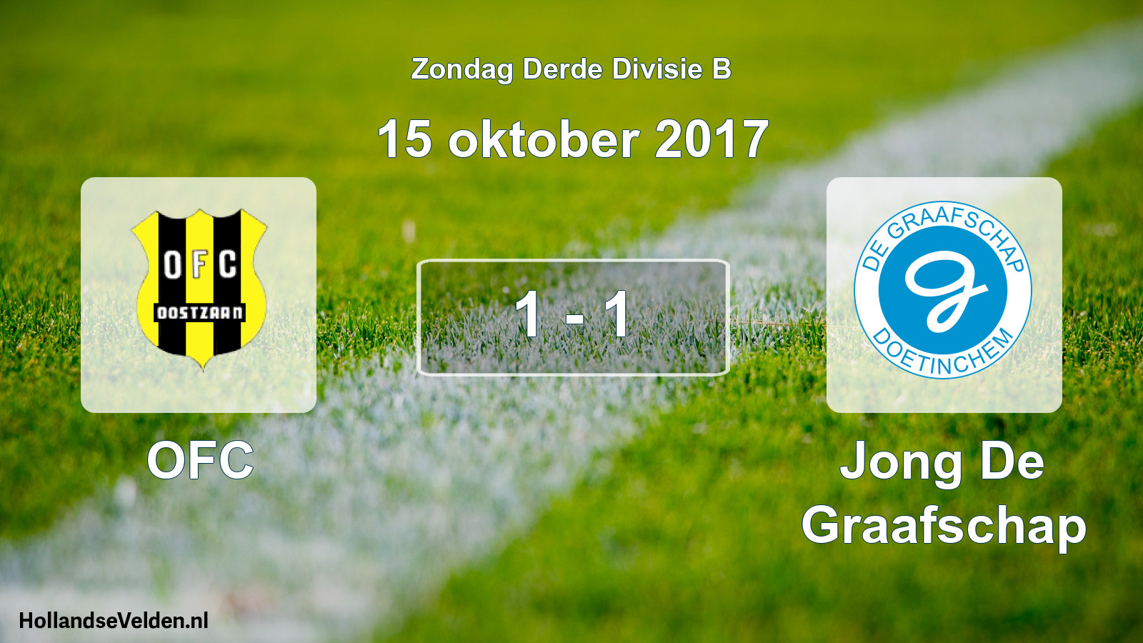 Total number of matches played: OFC - Jong De Graafschap 1 - 1 (15 October 2017)