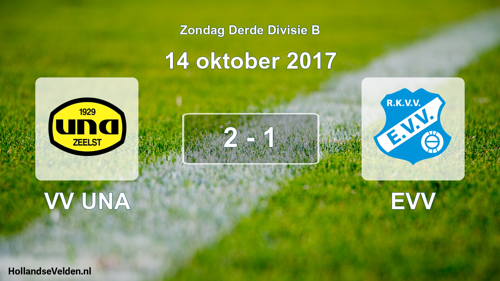 Total number of matches played: VV UNA - EVV 2 - 1 (14 October 2017)