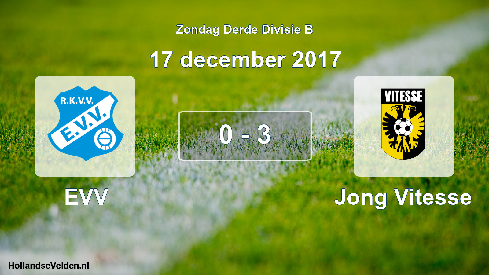 Total number of matches played: EVV - Jong Vitesse 0 - 3 (17 December 2017)