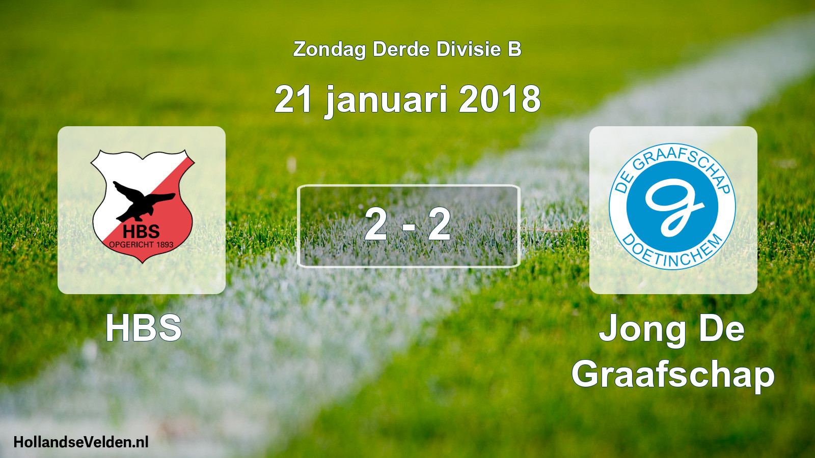 Total number of matches played: HBS - Jong De Graafschap 2 - 2 (21 January 2018)