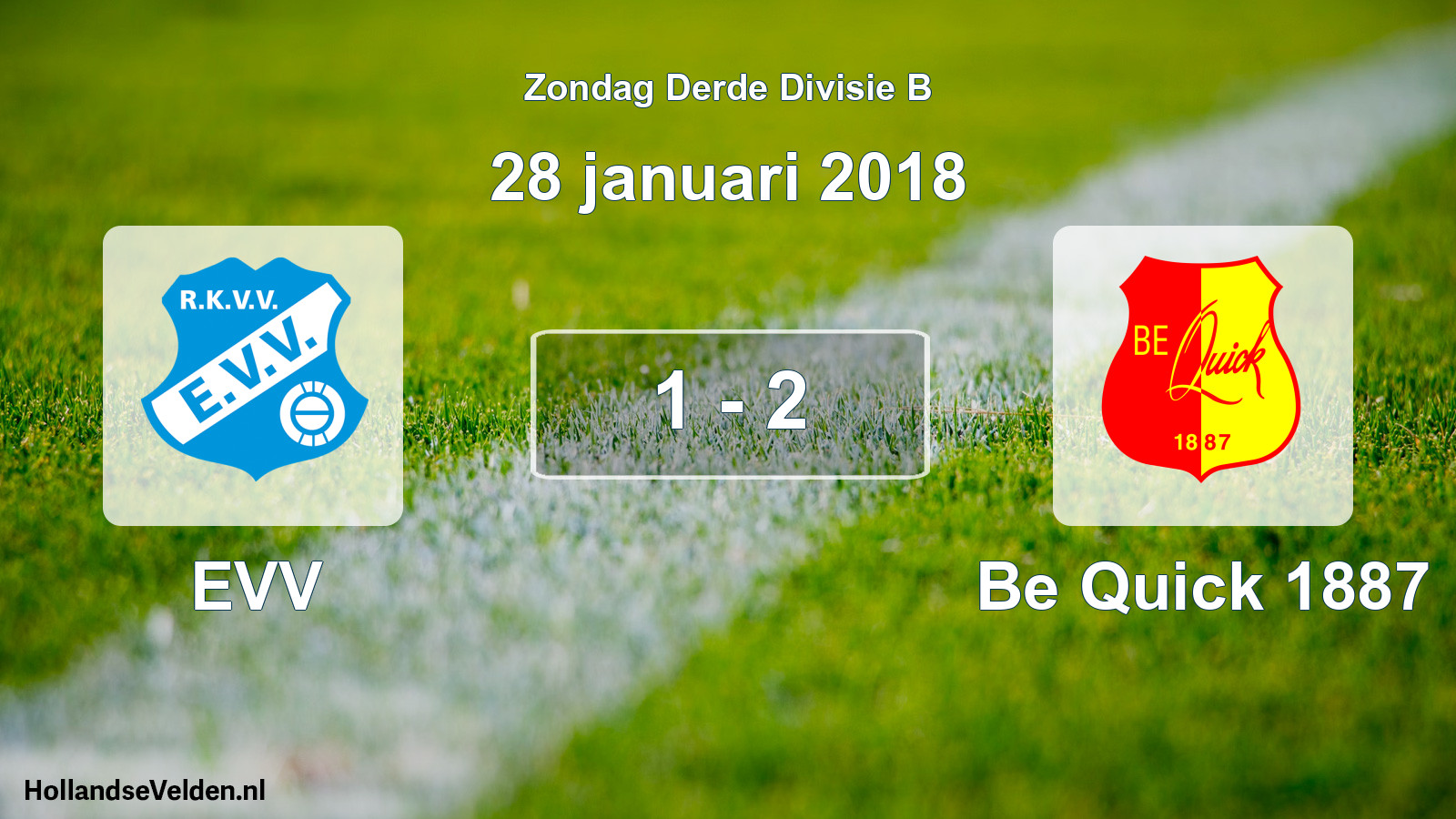 Total number of matches played: EVV - Be Quick 1887 1 - 2 (28 January 2018)