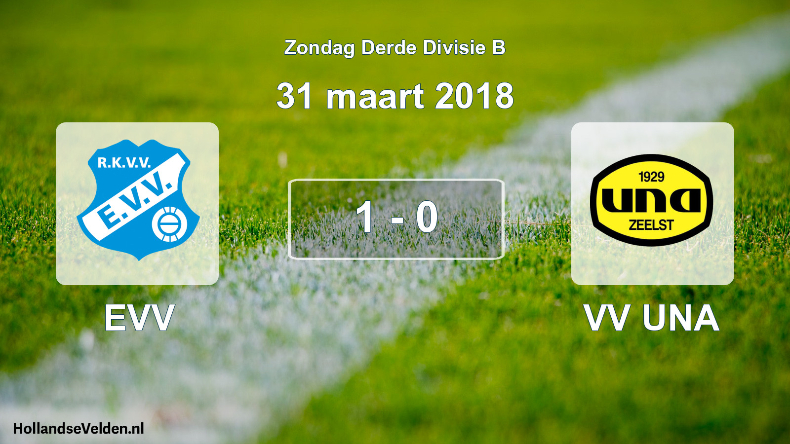 Total number of matches played: EVV - VV UNA 1 - 0 (31 March 2018)