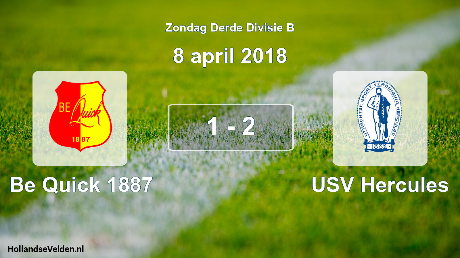 Total number of matches played: Be Quick 1887 - USV Hercules 1 - 2 (8 April 2018)