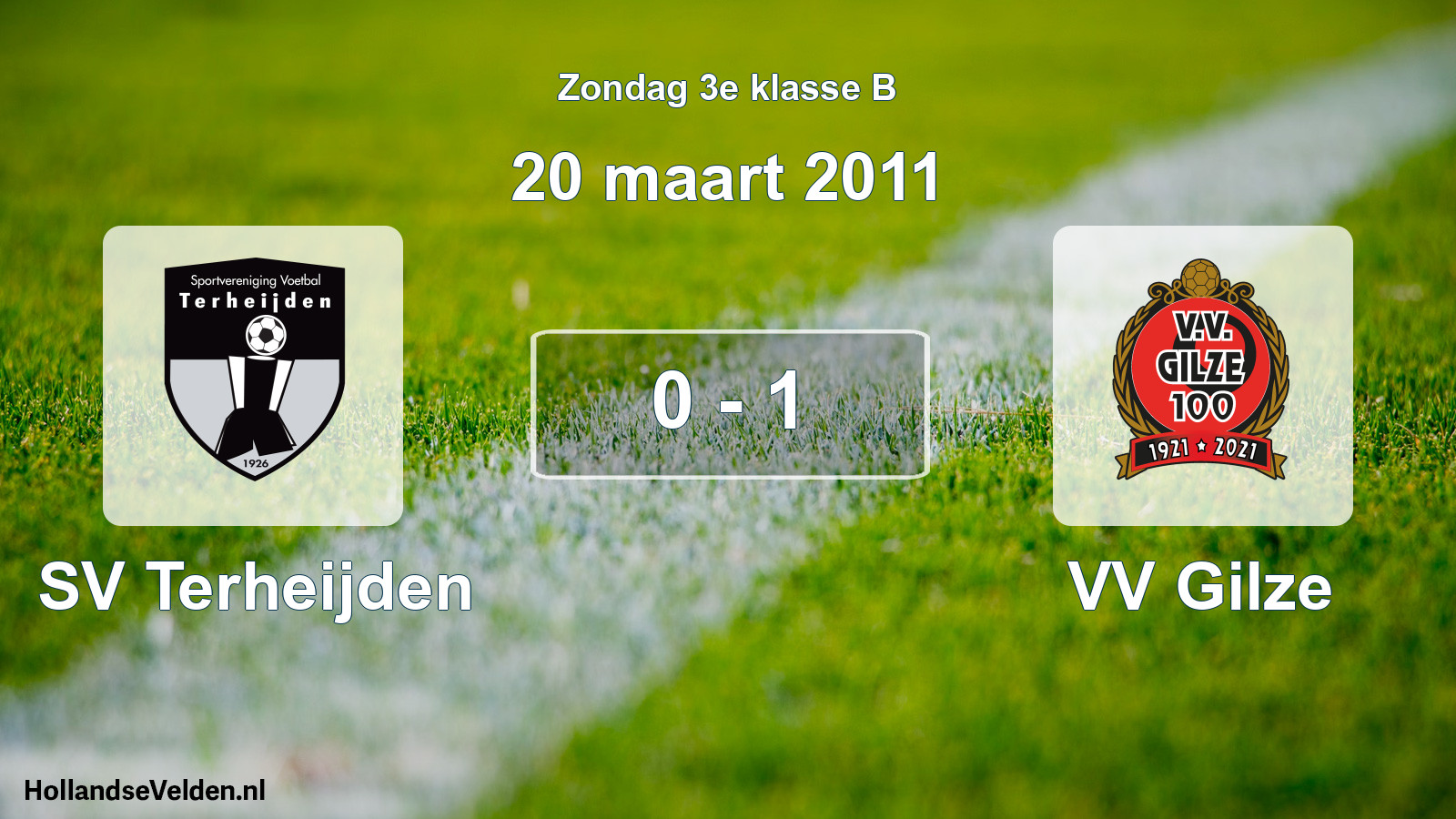 Total number of matches played: SV Terheijden - VV Gilze 0 - 1 (20 March 2011)