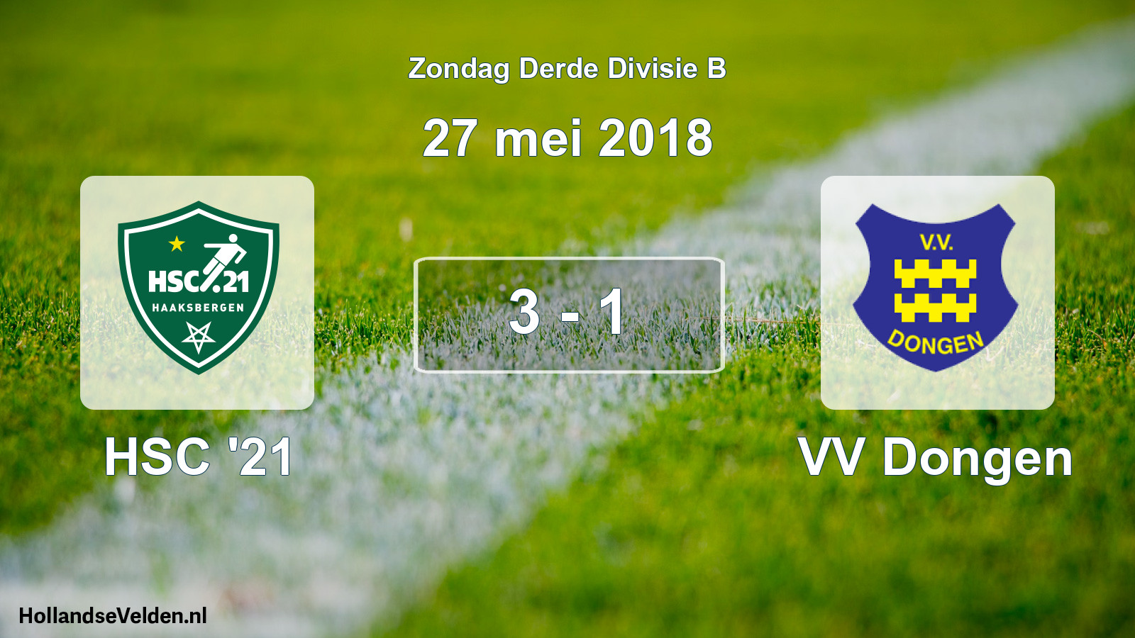 Total number of matches played: HSC '21 - VV Dongen 3 - 1 (27 May 2018)