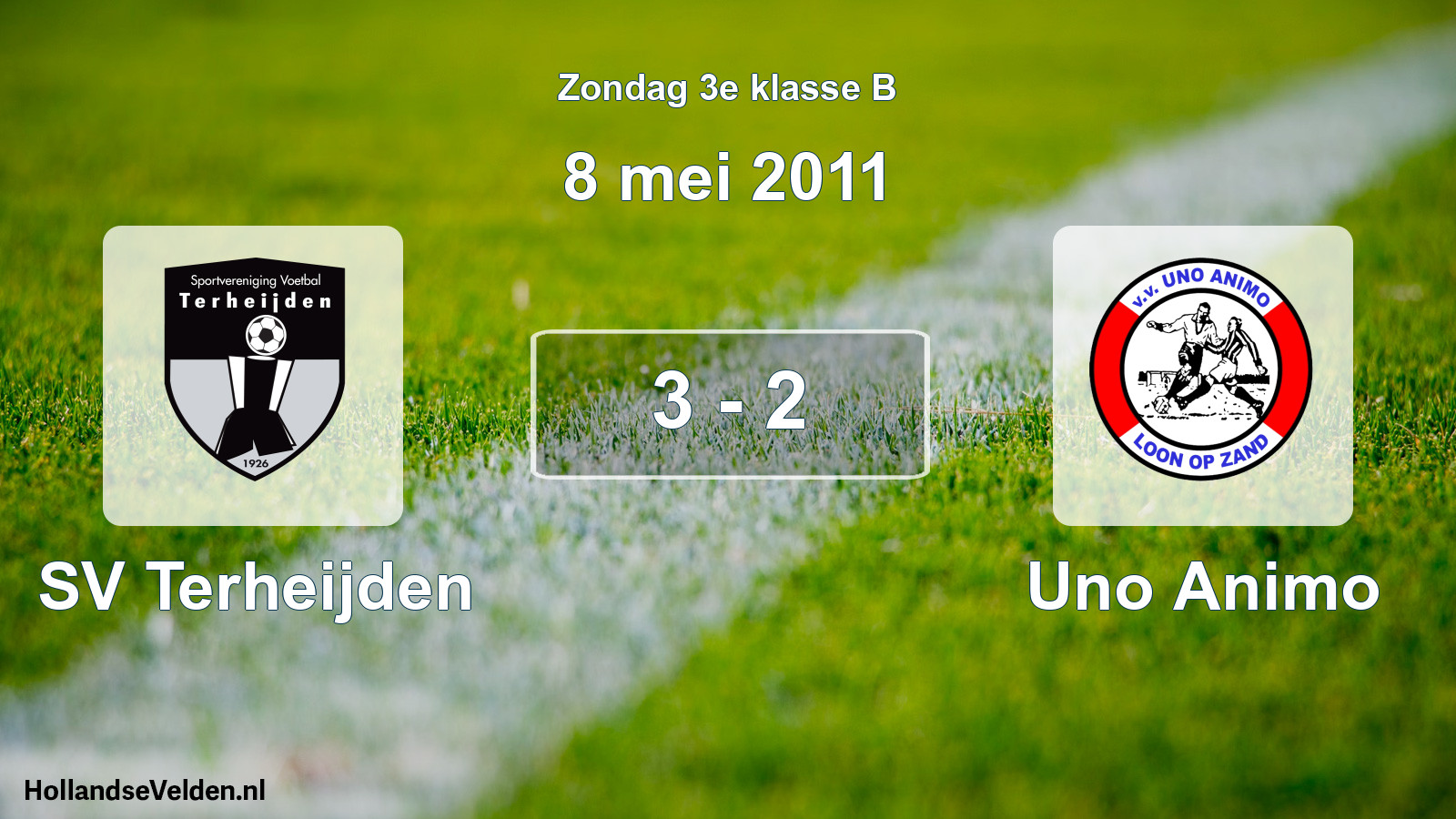 Total number of matches played: SV Terheijden - Uno Animo 3 - 2 (8 May 2011)