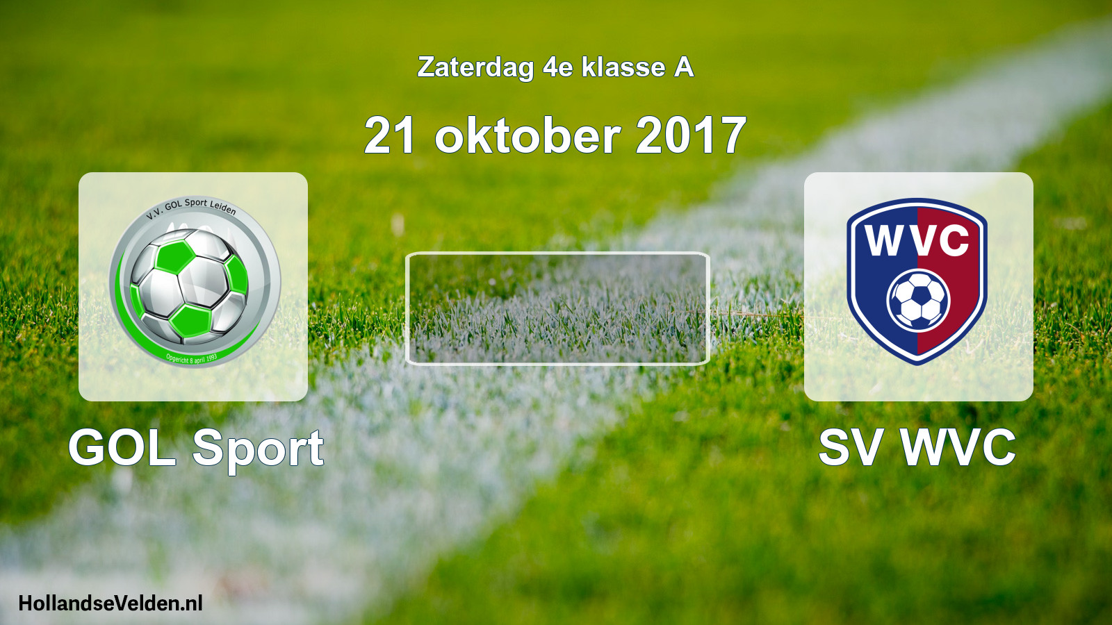 Scheduled Match: GOL Sport - SV WVC (21 October 2017)
