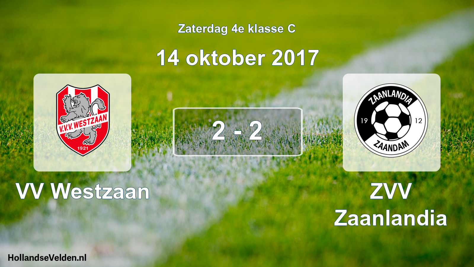 Total number of matches played: VV Westzaan - ZVV Zaanlandia 2 - 2 (14 October 2017)