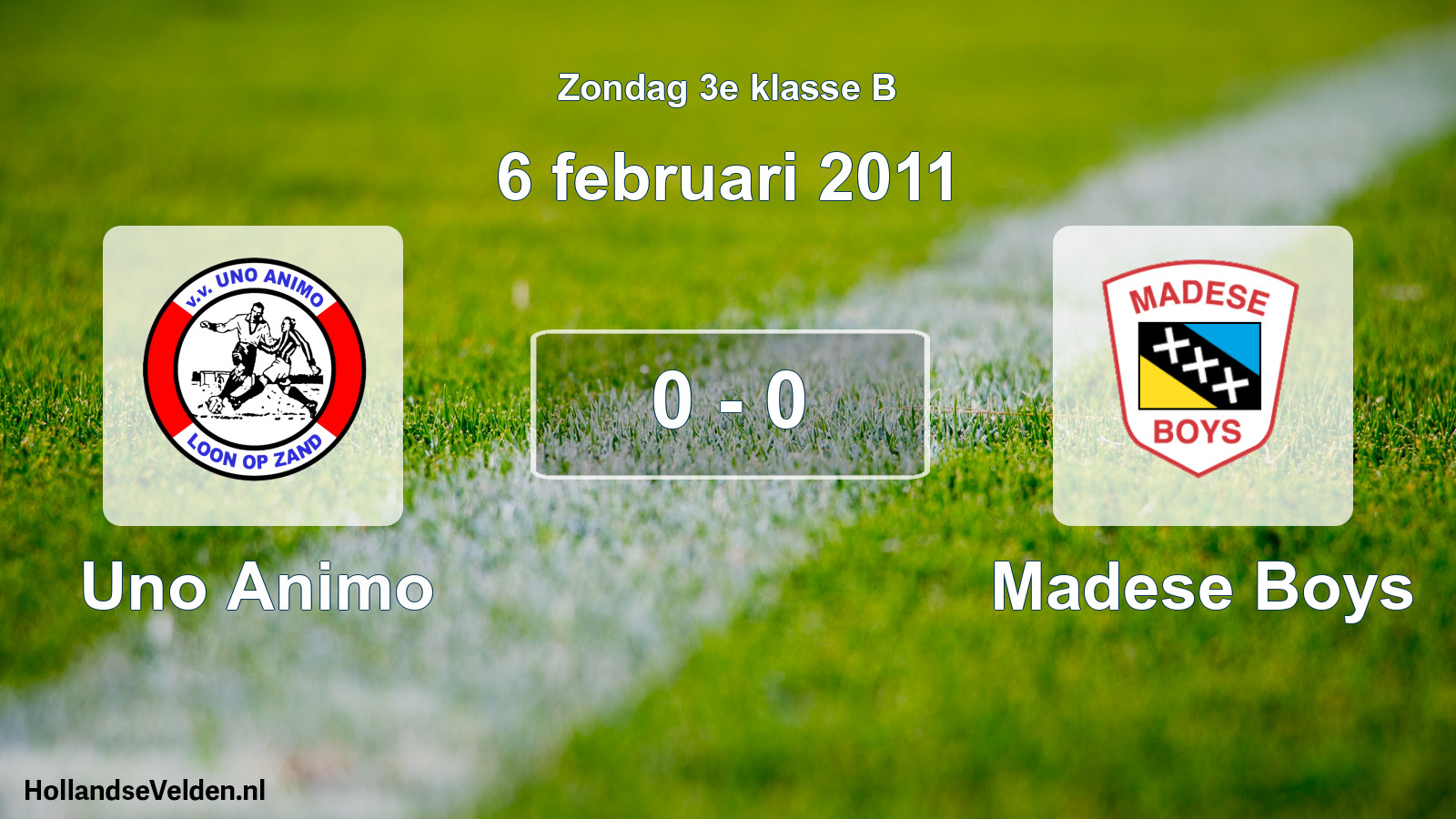 Total number of matches played: Uno Animo - Madese Boys 0 - 0 (6 February 2011)