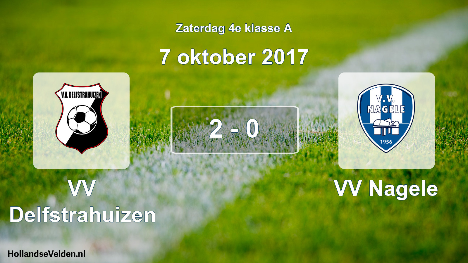 Total number of matches played: VV Delfstrahuizen - VV Nagele 2 - 0 (7 October 2017)