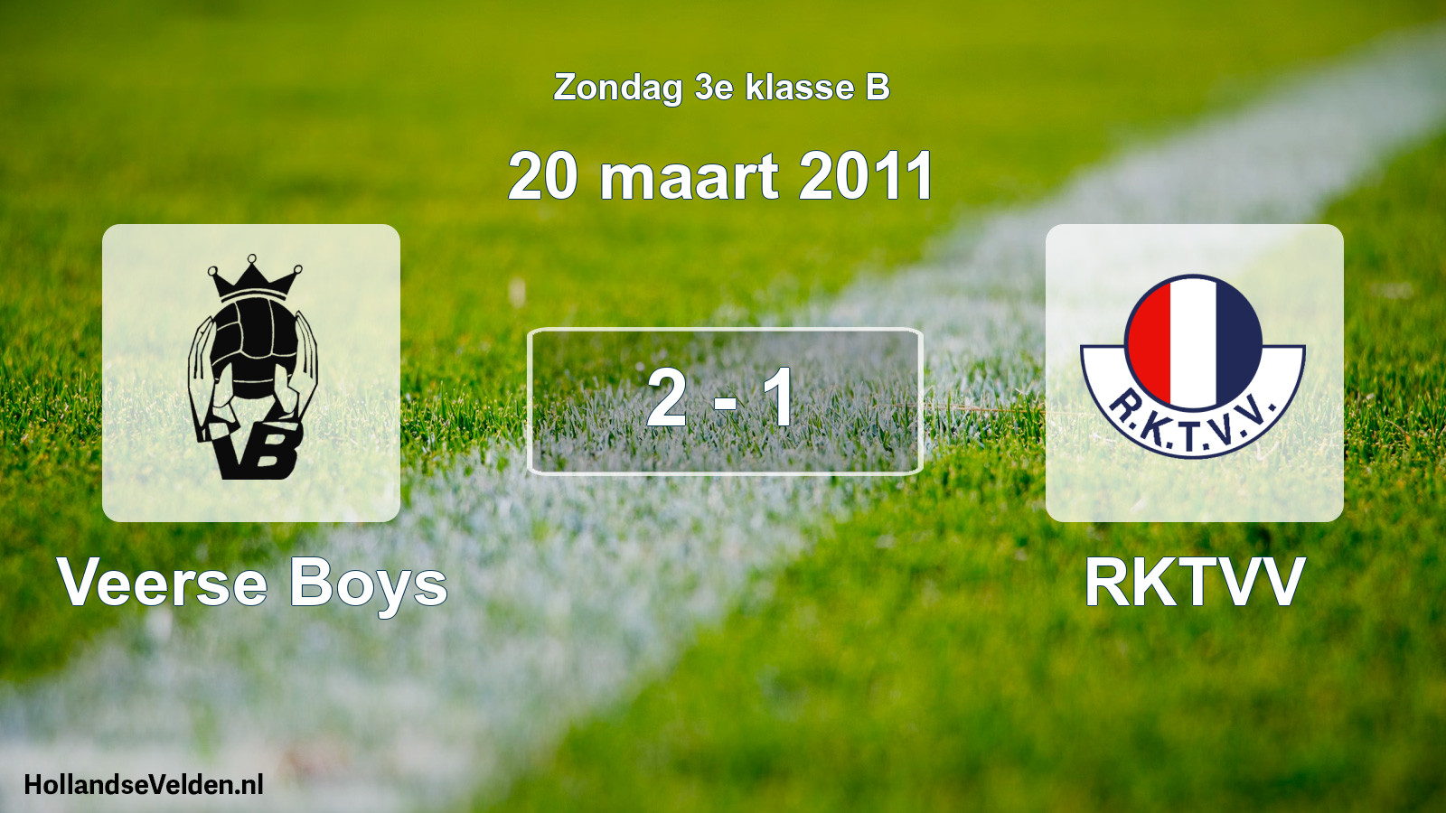 Total number of matches played: Veerse Boys - RKTVV 2 - 1 (20 March 2011)