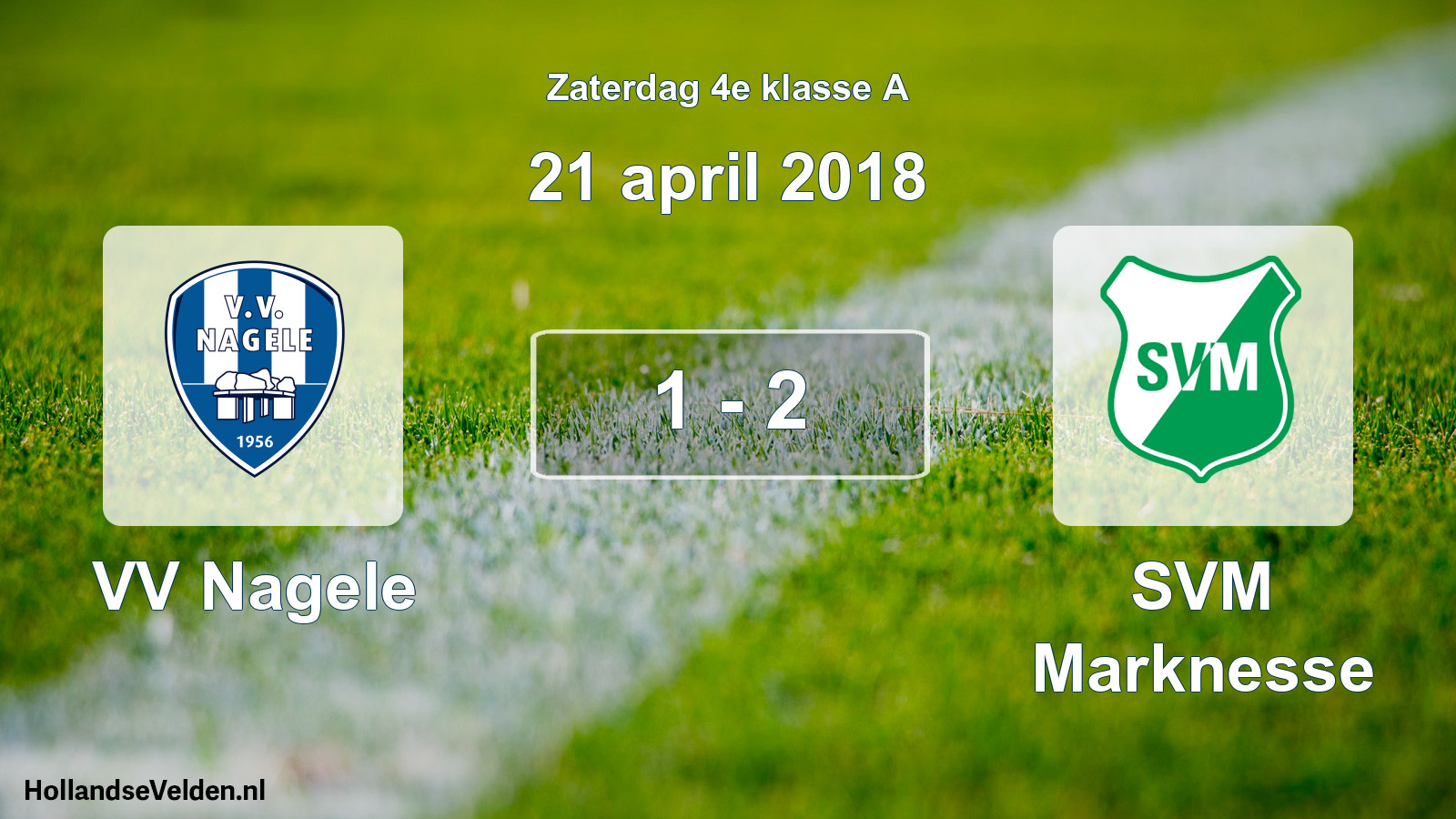 Total number of matches played: VV Nagele - SVM Marknesse 1 - 2 (21 April 2018)
