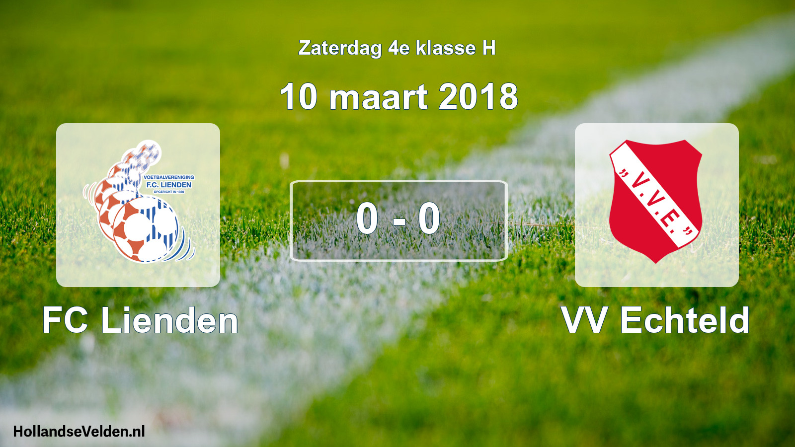 Total number of matches played: FC Lienden - VV Echteld 0 - 0 (10 March 2018)