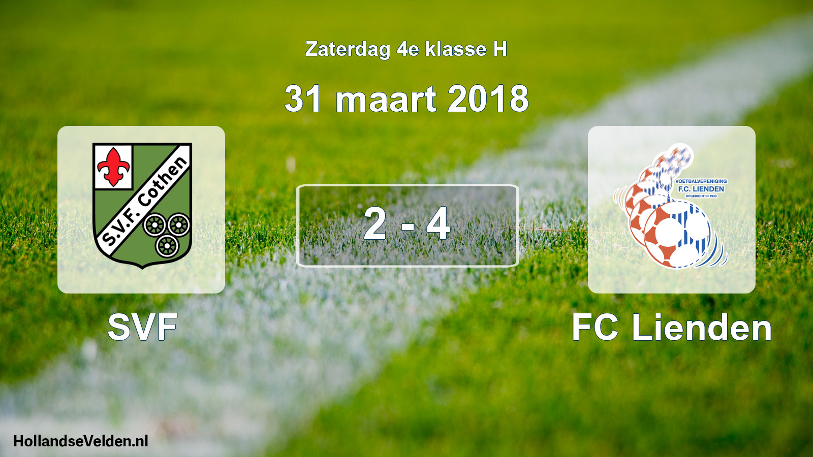 Total number of matches played: SVF - FC Lienden 2 - 4 (31 March 2018)