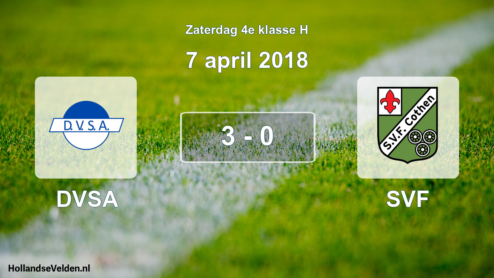 Total number of matches played: DVSA - SVF 3 - 0 (7 April 2018)