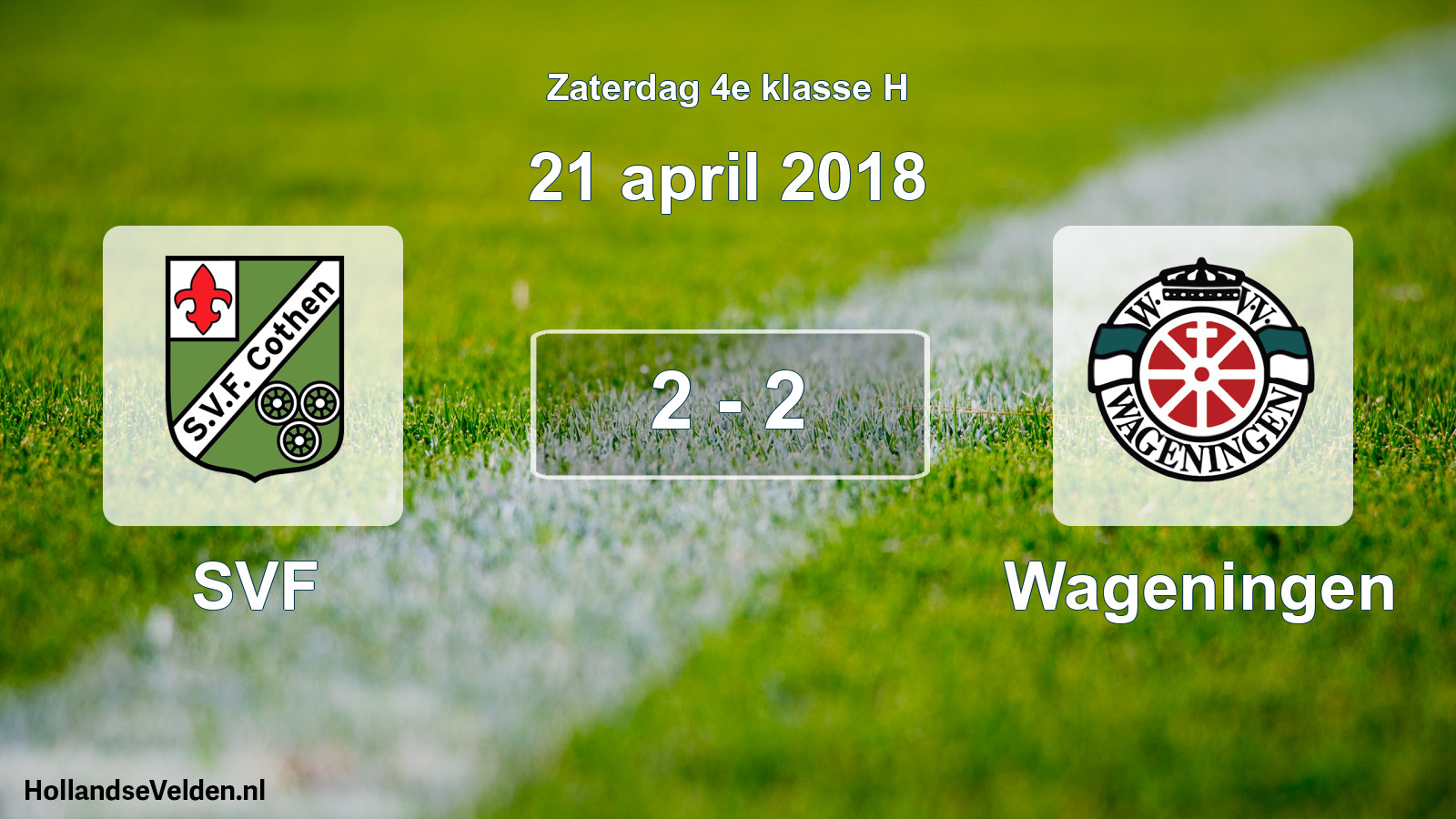 Total number of matches played: SVF - Wageningen 2 - 2 (21 April 2018)