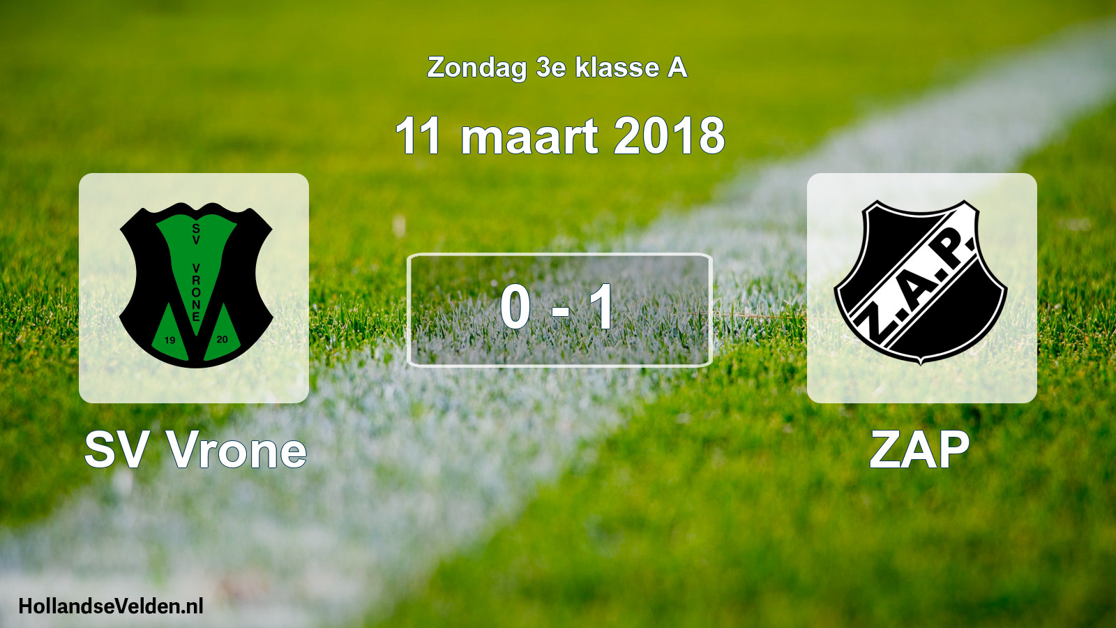 Total number of matches played: SV Vrone - ZAP 0 - 1 (11 March 2018)