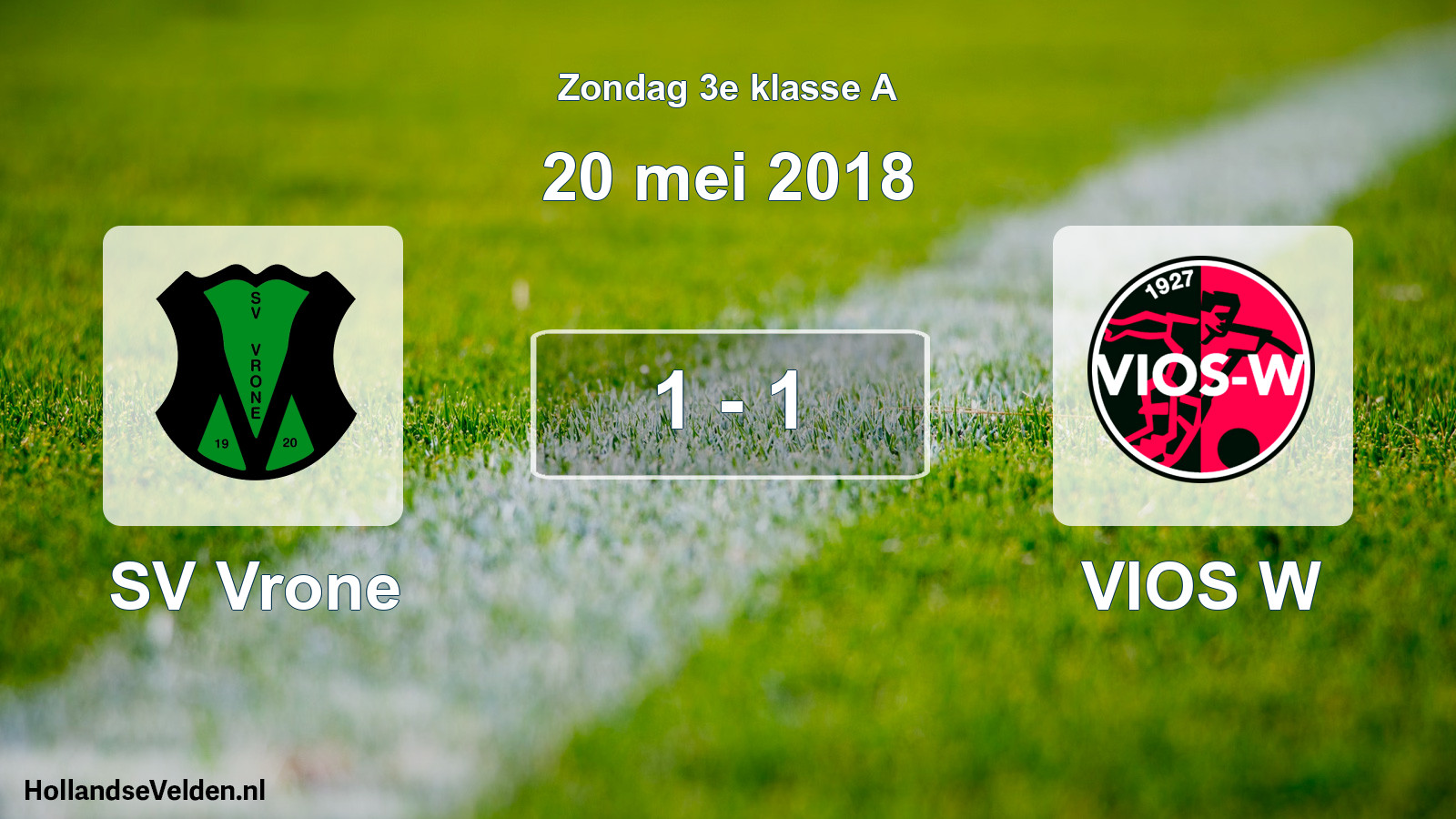 Total number of matches played: SV Vrone - VIOS W 1 - 1 (20 May 2018)