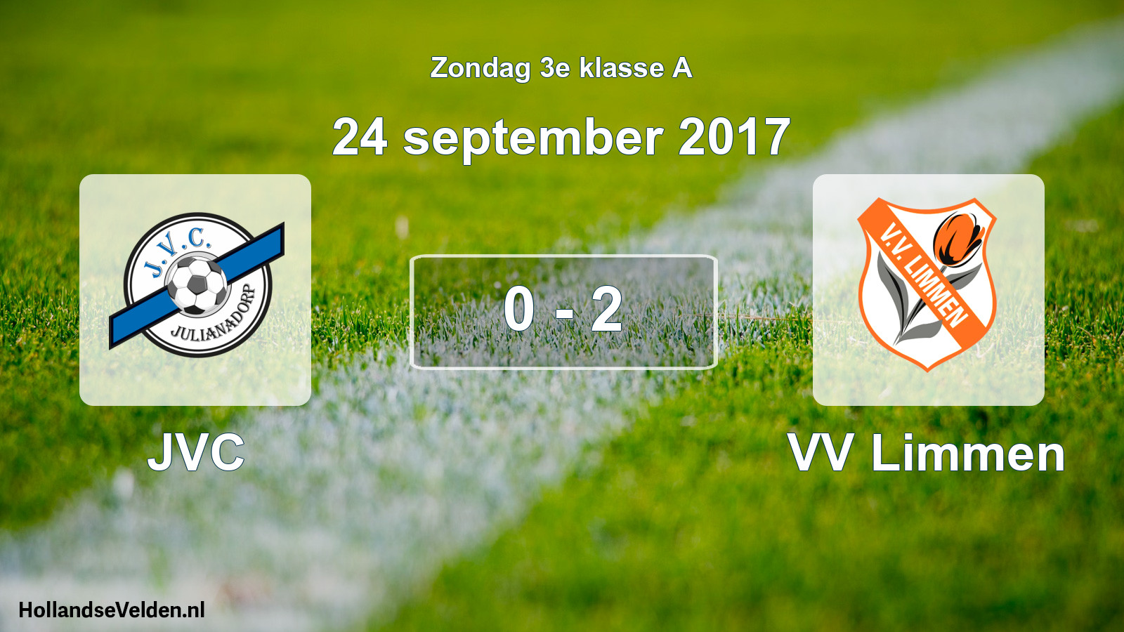 Total number of matches played: JVC - VV Limmen 0 - 2 (24 September 2017)
