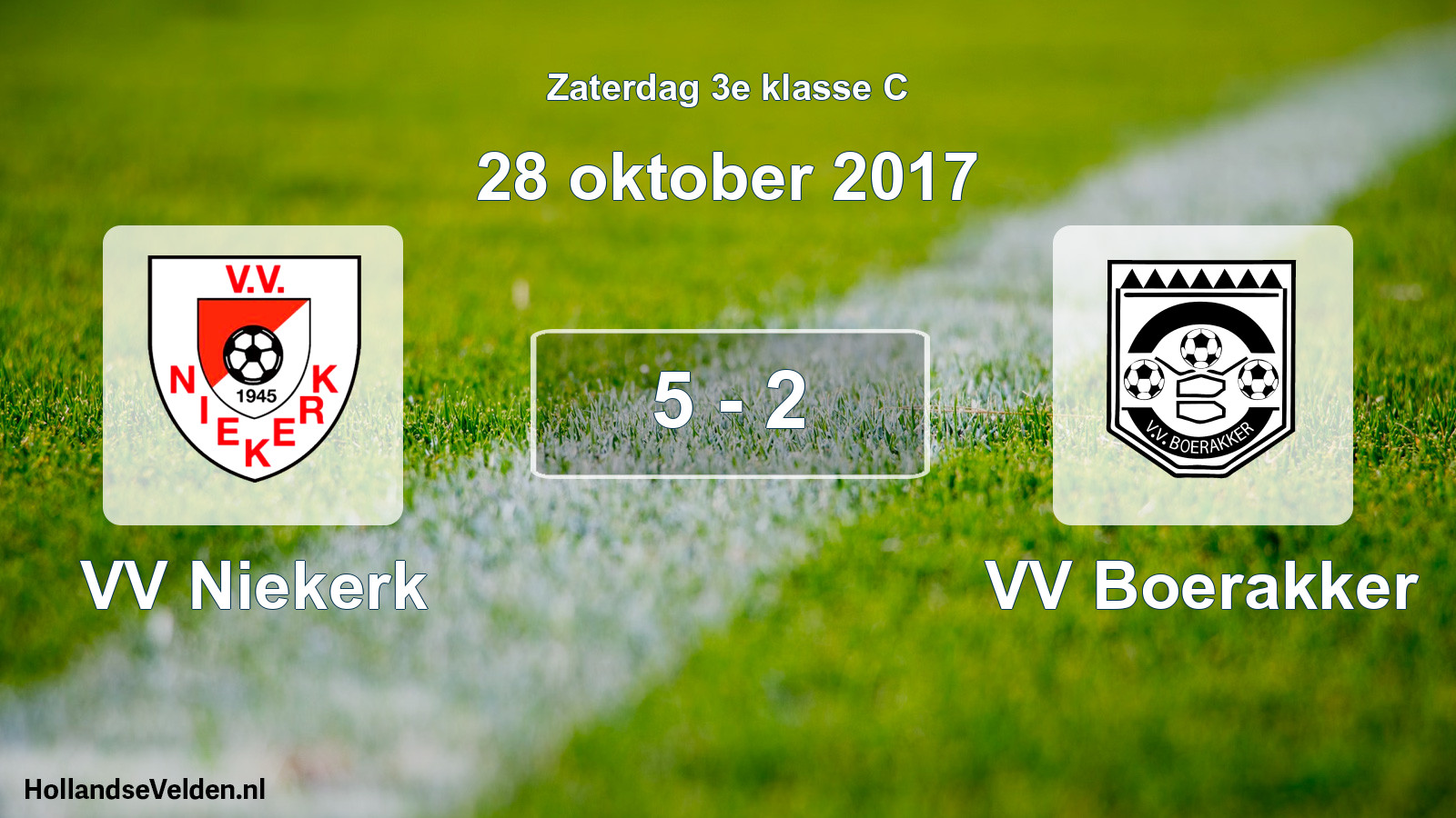 Total number of matches played: VV Niekerk - VV Boerakker 5 - 2 (28 October 2017)