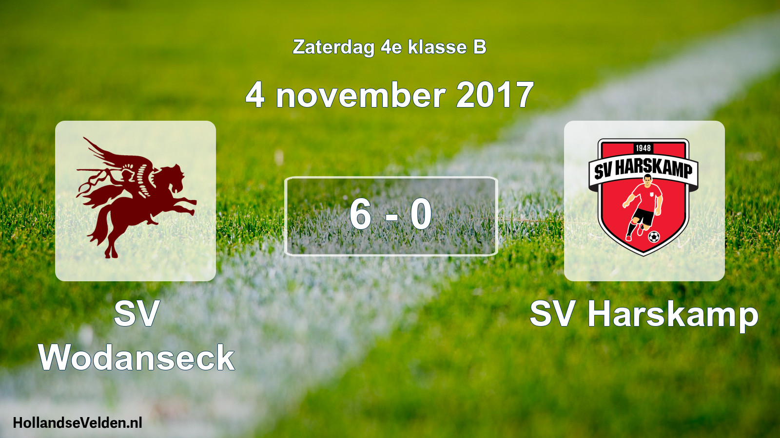 Total number of matches played: SV Wodanseck - SV Harskamp 6 - 0 (4 November 2017)