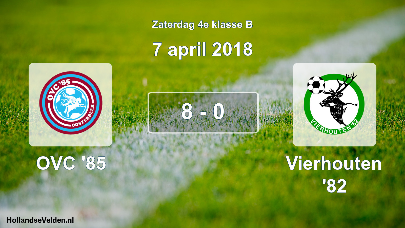 Total number of matches played: OVC '85 - Vierhouten '82 8 - 0 (7 April 2018)