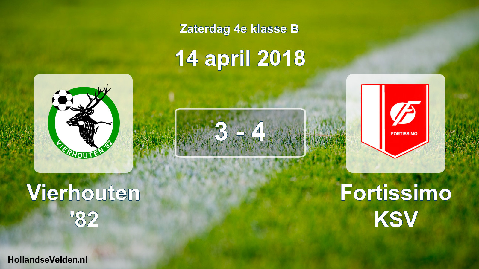 Total number of matches played: Vierhouten '82 - Fortissimo KSV 3 - 4 (14 April 2018)