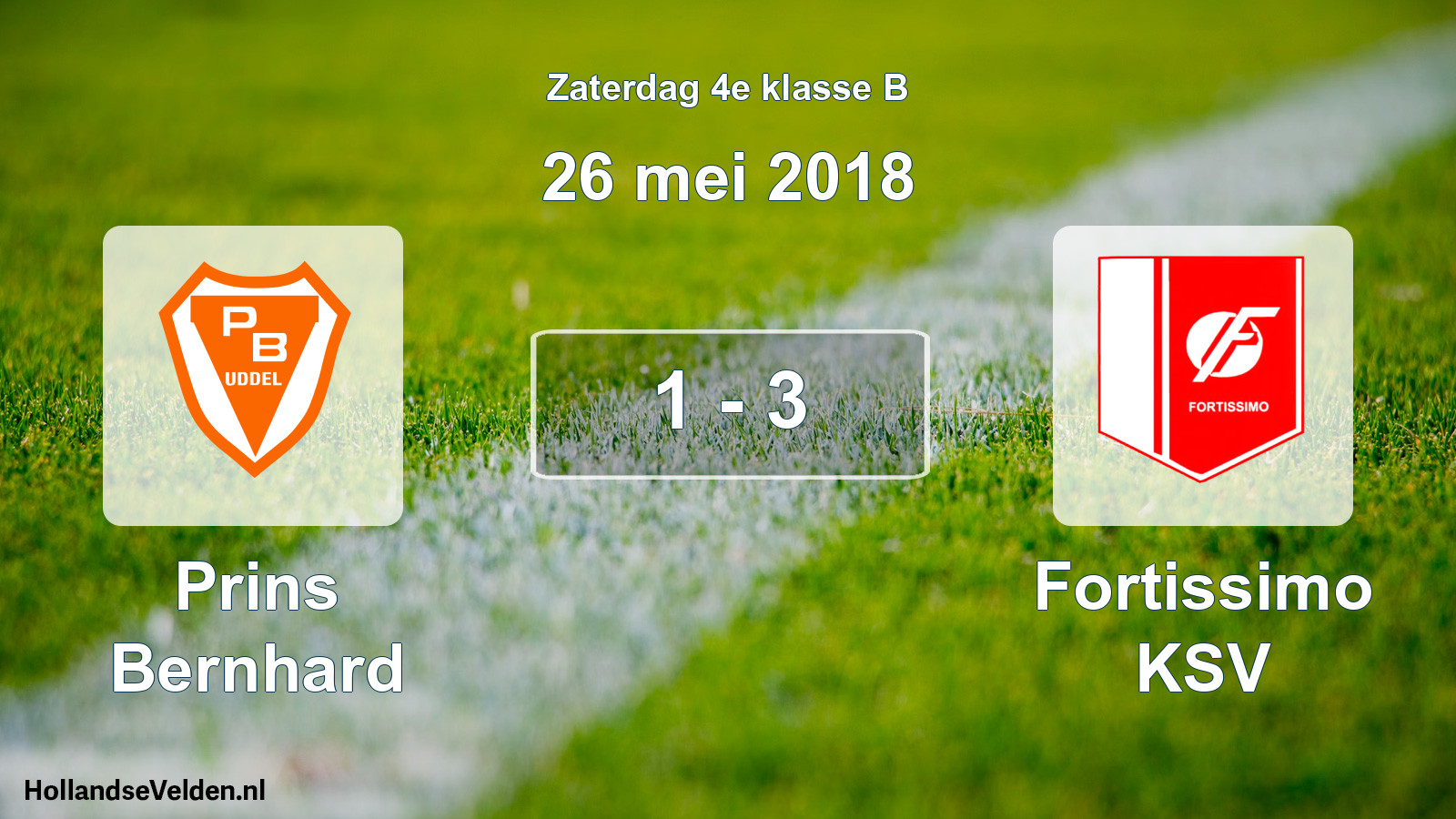 Total number of matches played: Prins Bernhard - Fortissimo KSV 1 - 3 (26 May 2018)