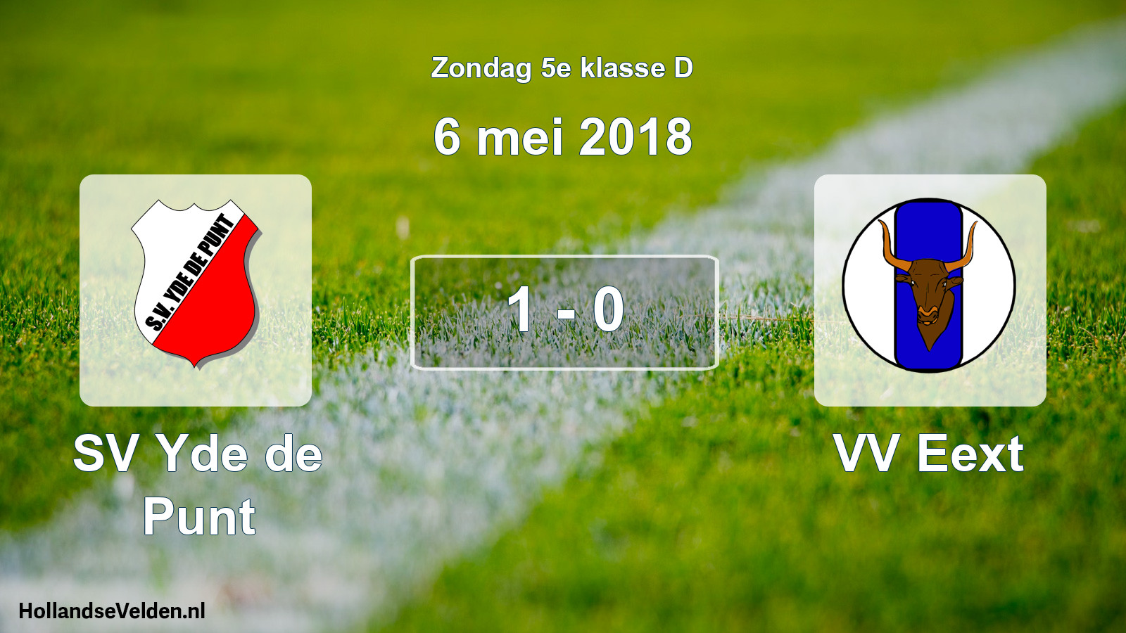 Total number of matches played: SV Yde de Punt - VV Eext 1 - 0 (6 May 2018)
