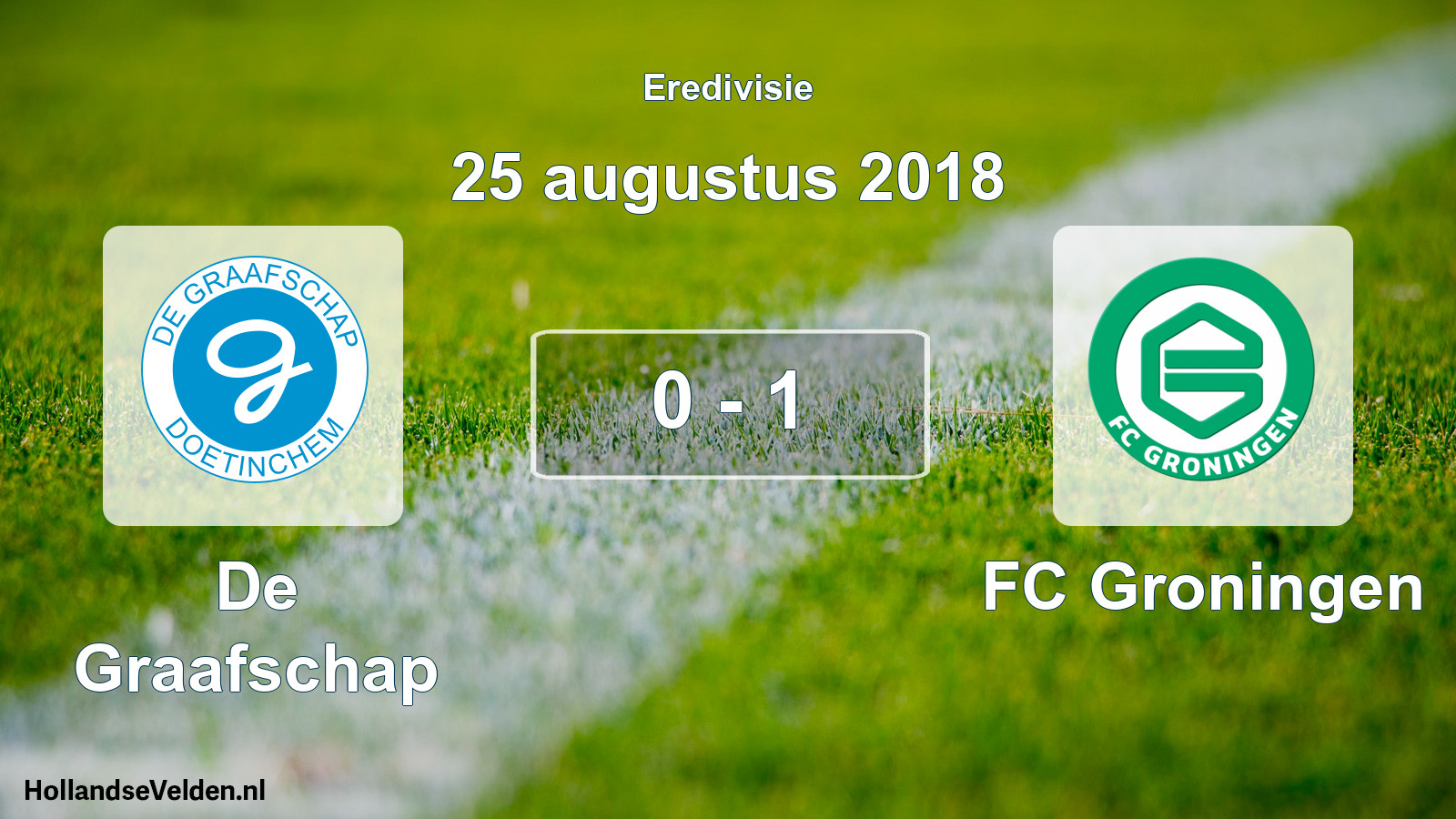 Total number of matches played: De Graafschap - FC Groningen 0 - 1 (25 August 2018)