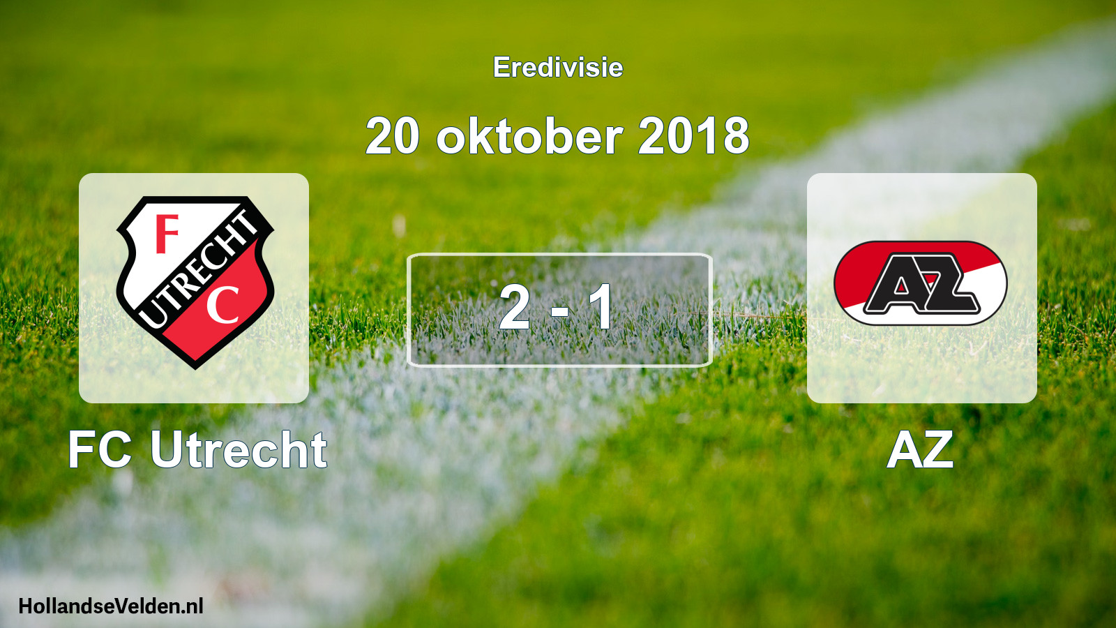 Total number of matches played: FC Utrecht - AZ 2 - 1 (20 October 2018)